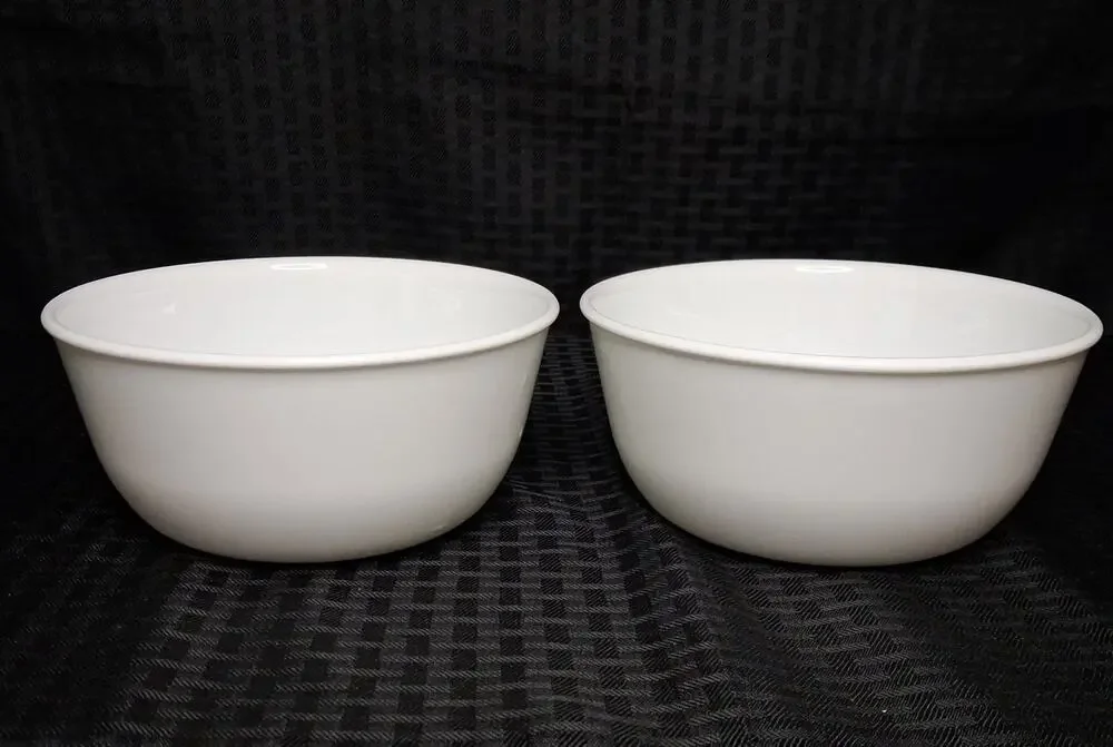 Corelle Winter Frost White 6¼” Deep Soup Cereal Chili Rice 28 oz Bowls Set of 2